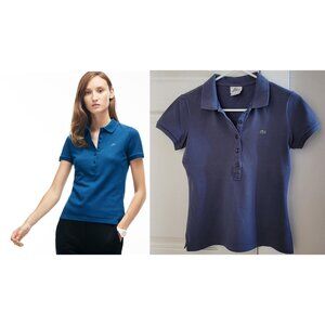 Lacoste Women's Slim Fit Stretch Piqué Polo Shirt (38)